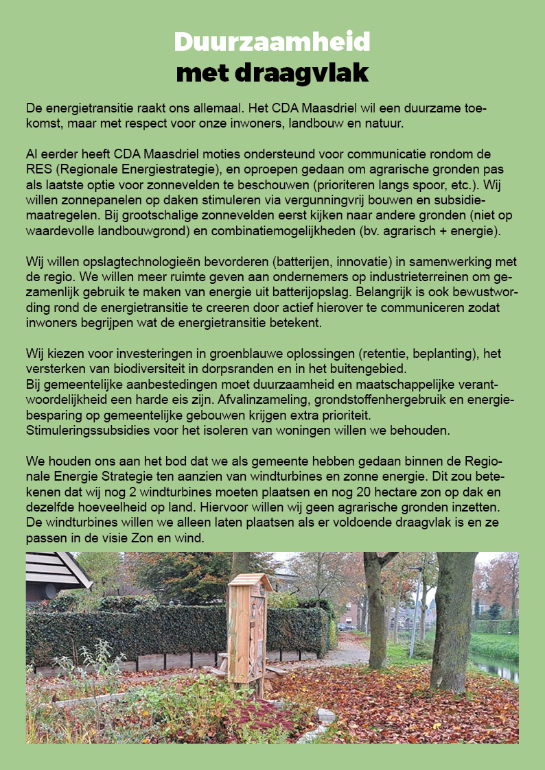 CDA Programma 2026-203010