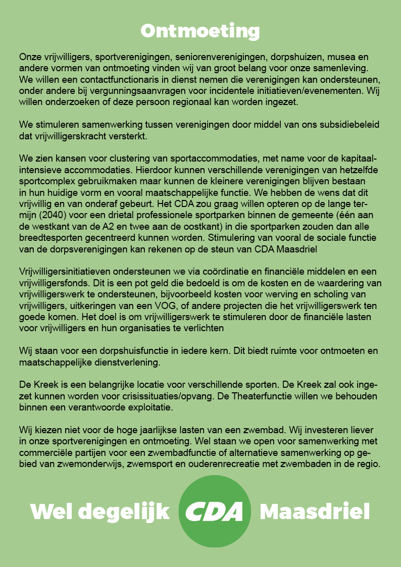 CDA Programma 2026-203014