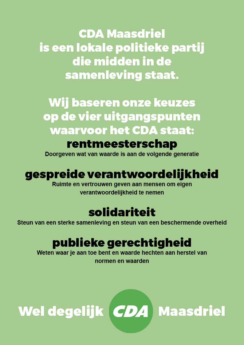 CDA Programma 2026-20302