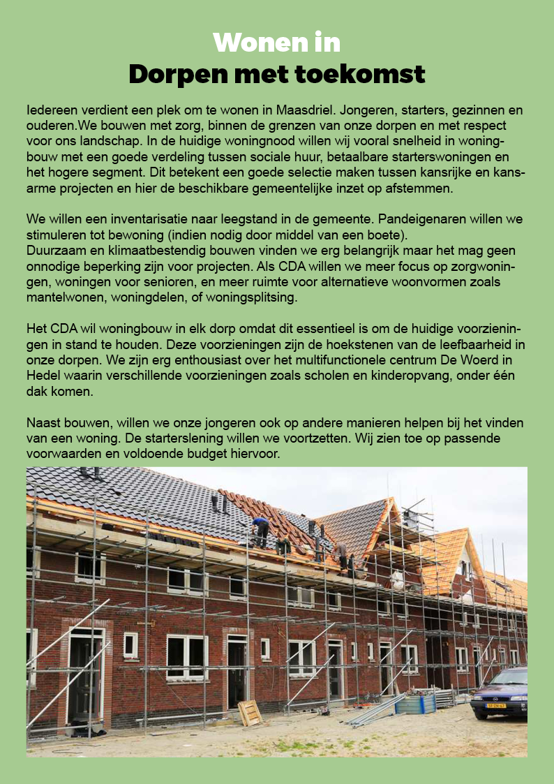 CDA Programma 2026-20306